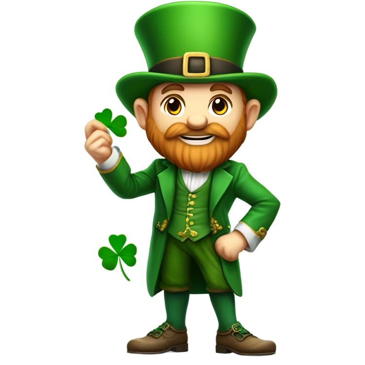 Fighting Irish leprechaun emoji