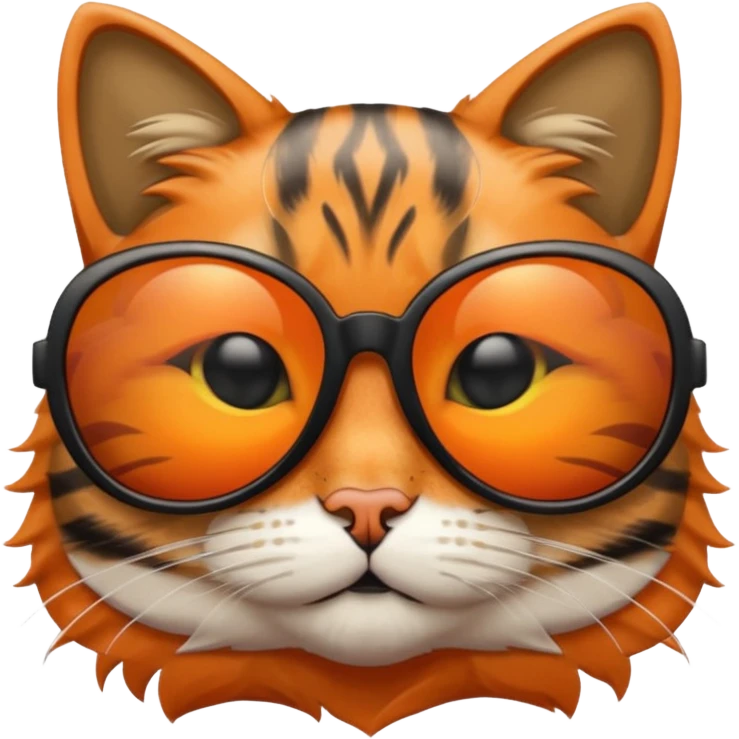 Cat wearing sunglasses emoji