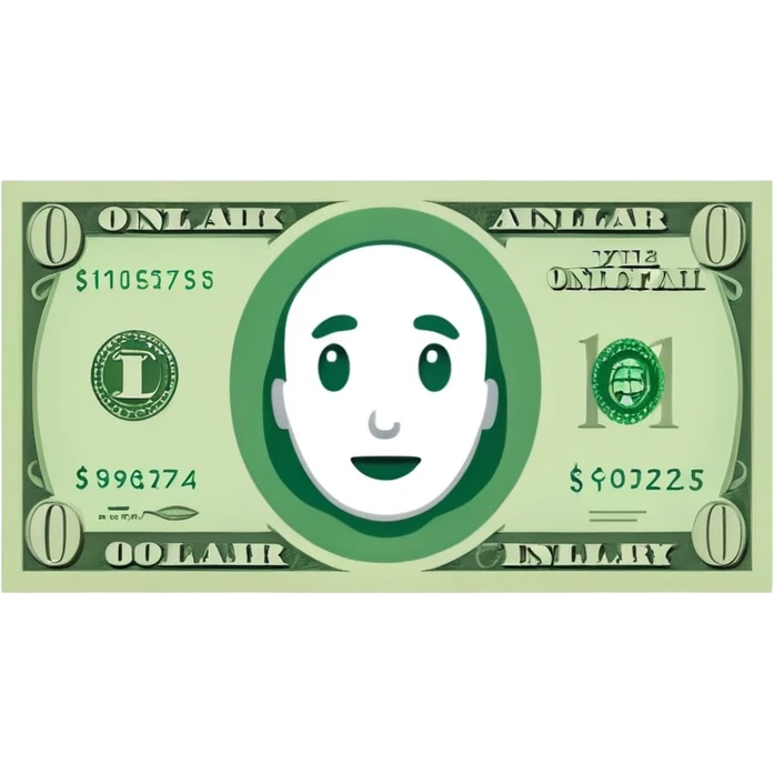 14 dollar bill flat emoji