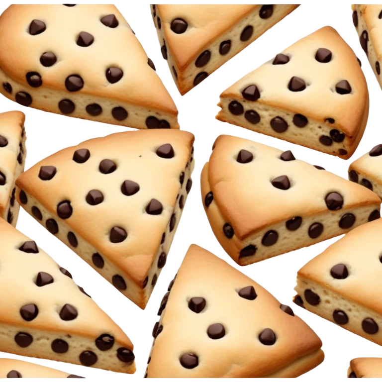 Dark chocolate chip scones emoji