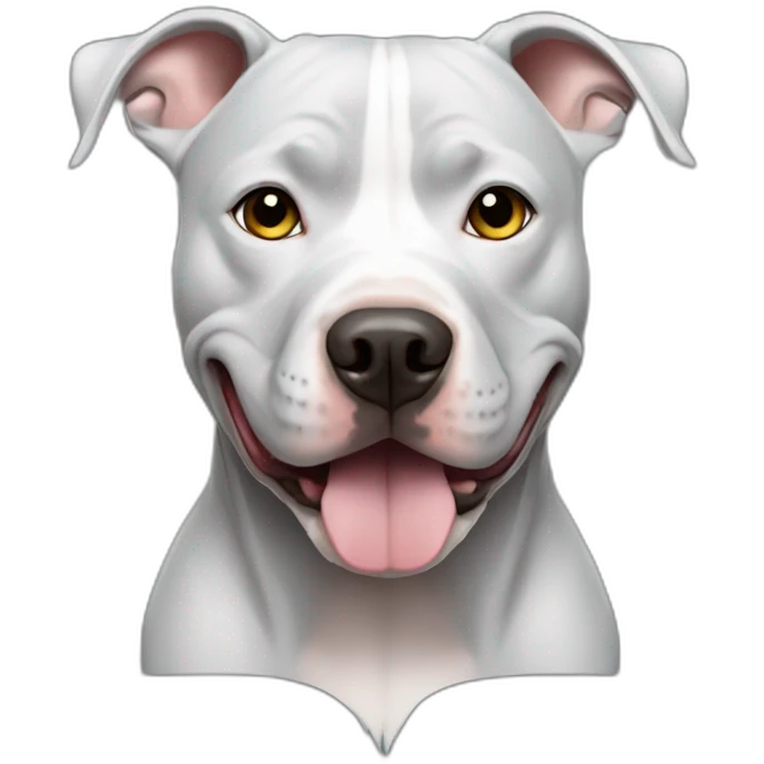 dog pitbull gray emoji