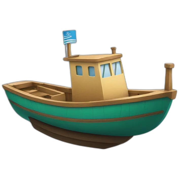Un bateau emoji