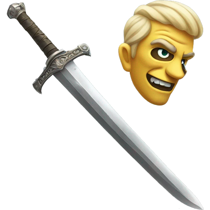 Two face  sword  emoji