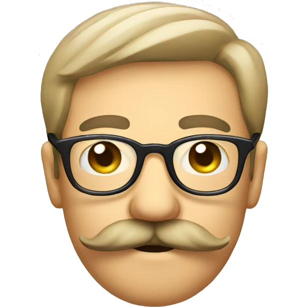 mustache with glasses emoji