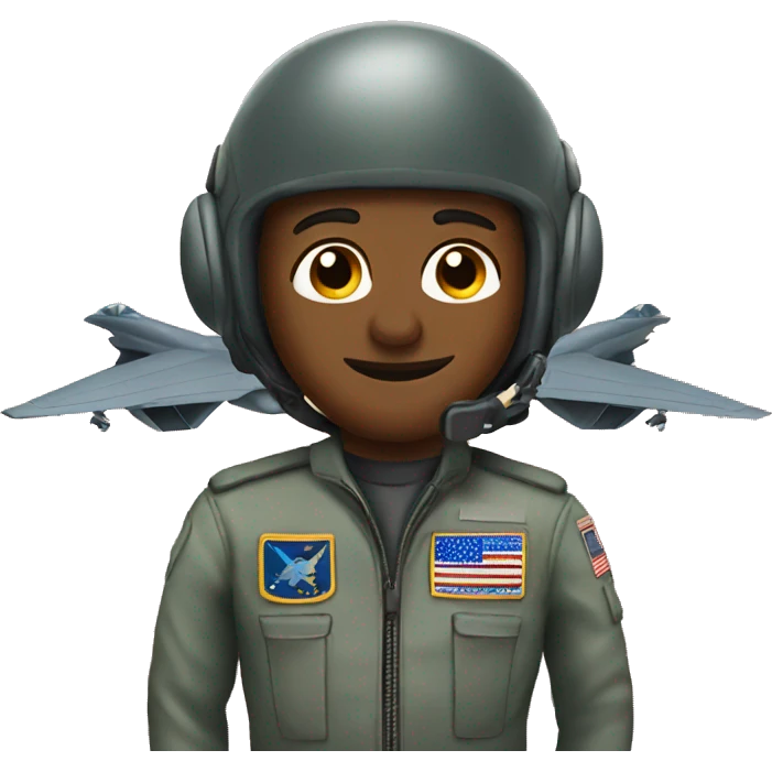 fighter jet pilot emoji