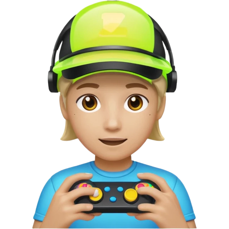 Neon Visor Gamer emoji
