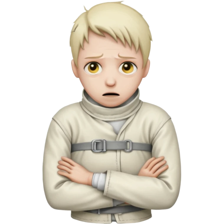 Пациент психиатрической больницы в смирительной рубашке emoji