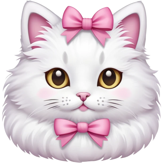 cat with pink bow emoji