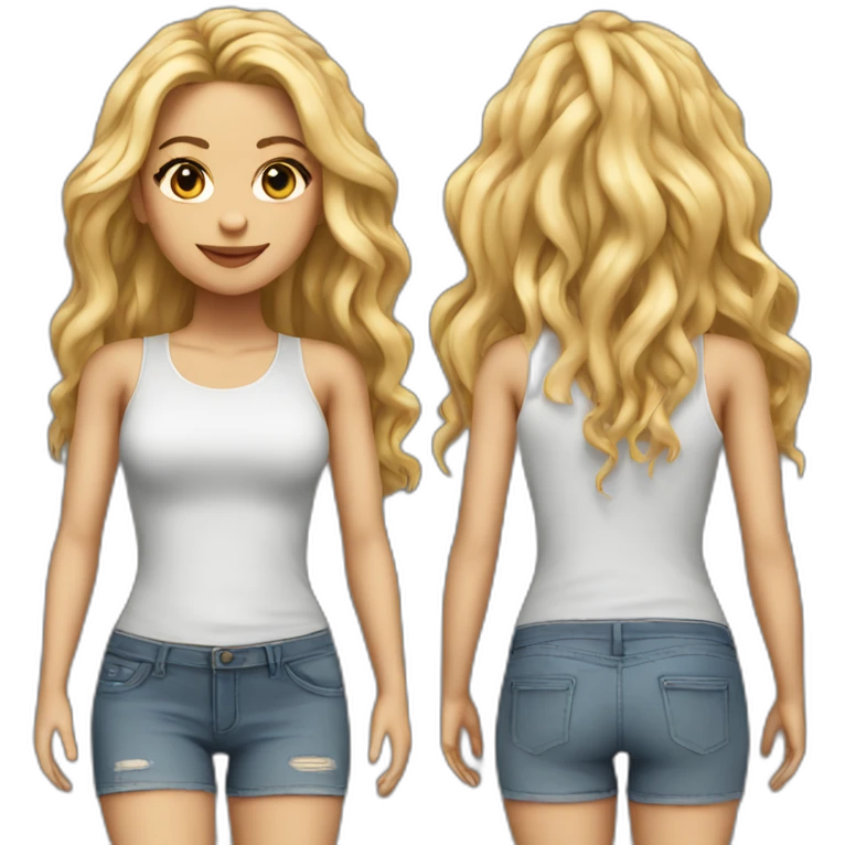 shakira realistic body emoji