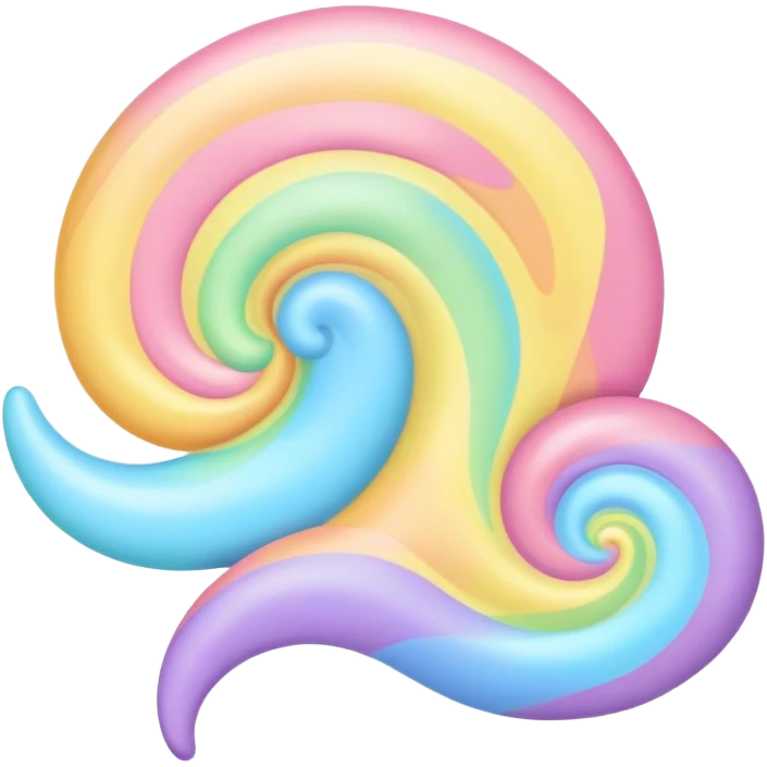 melted pastel swirly rainbow background  emoji