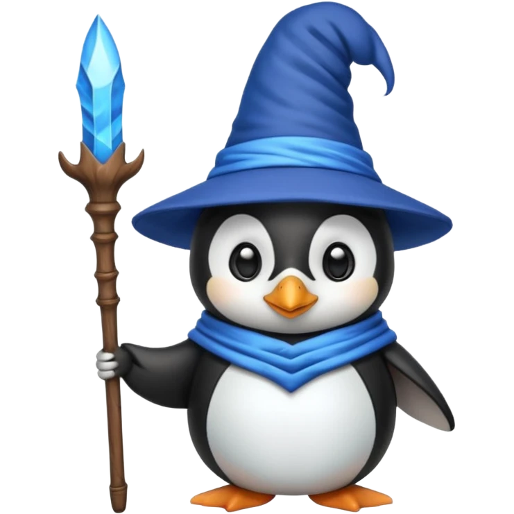 Penguin Wizard emoji