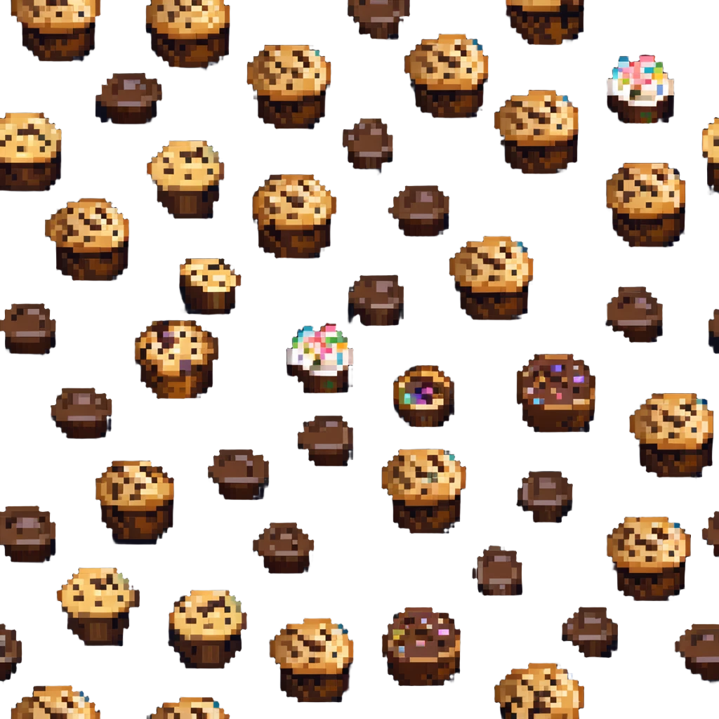 muffin with chocolate chips emoji