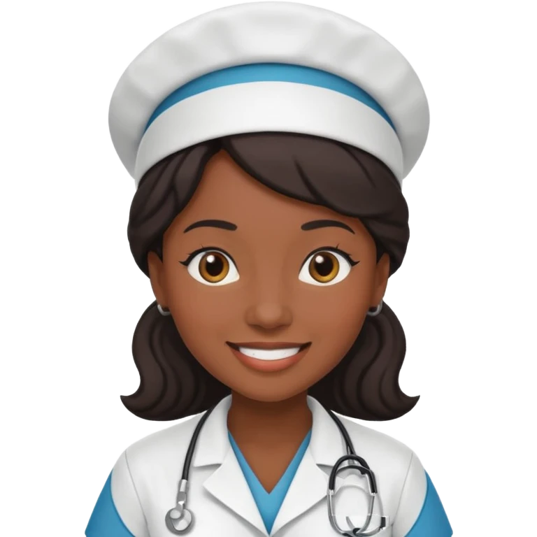 nurse black woman emoji