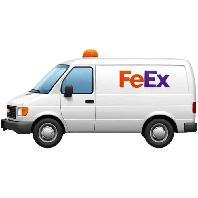 FedEx courier van emoji