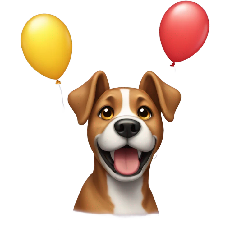 Dog balloon emoji