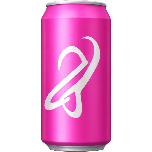 Pink energy drink can  emoji