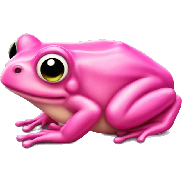Pink frog  emoji