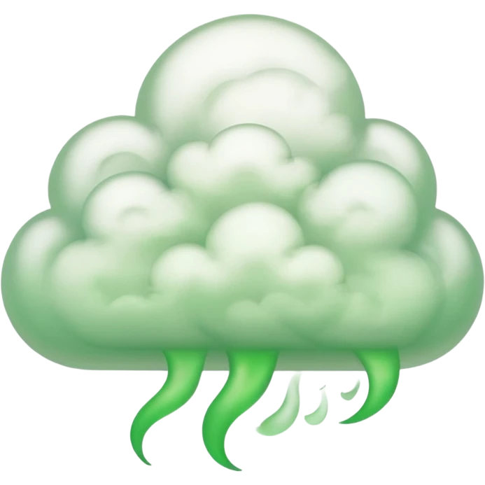 green fart smoke emoji