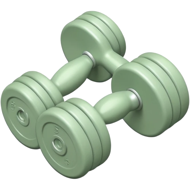 Sage green 5 lb baby weights emoji