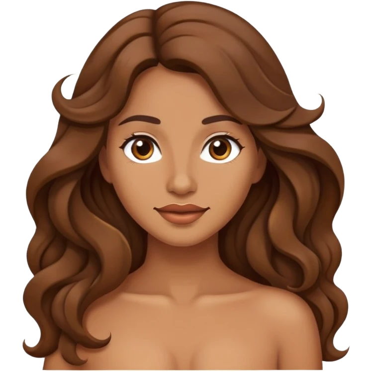 A sexy woman with no clothes on emoji