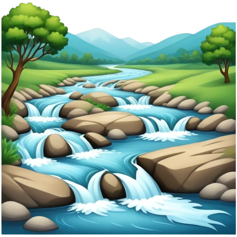 a river  emoji