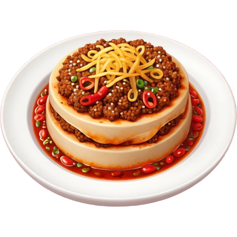 spicy fried minced meat dish object icon, minced meat cooked with chili flakes, red spicy oil, crispy texture, 3D cartoon, mobile game icon style, clean background, no text, no watermark
  emoji