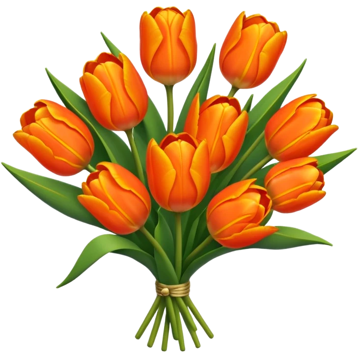 orange tulips emoji