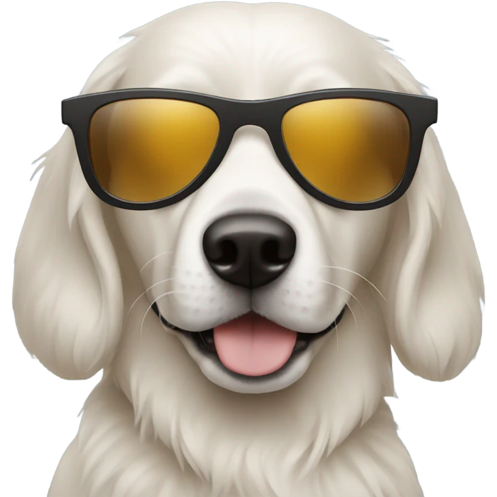 Dog with sunglasses  emoji