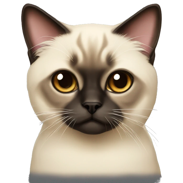 short hair himalayan siamese cat emoji