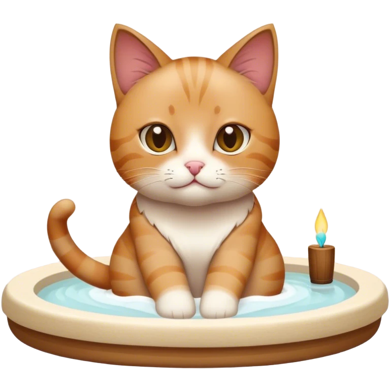 Cat spa emoji