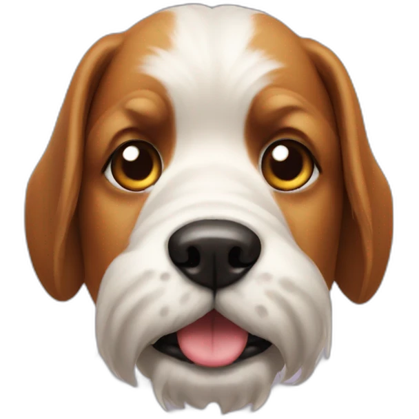 A dog with a big moustache emoji