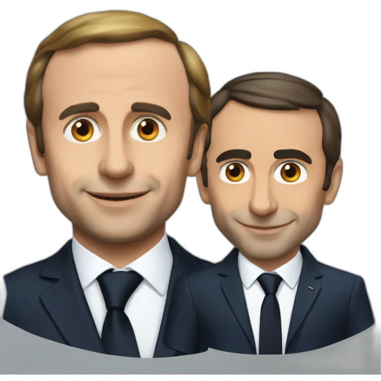Macron with zemmour emoji