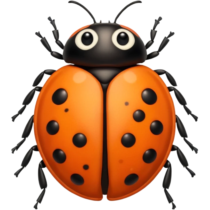 orange ladybug emoji