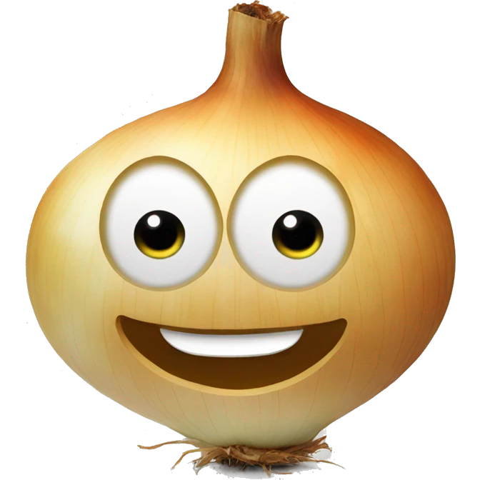 onion funny face emoji