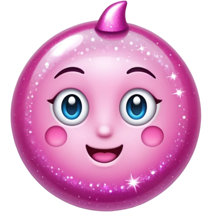 A pink sparkle emoji