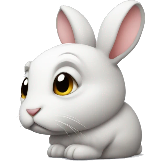 sad rabbit emoji