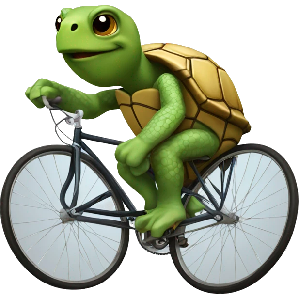 bike polo Turtle  emoji