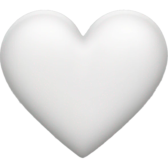 White heart iphone emoji