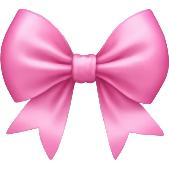  Coquette pink bow  emoji