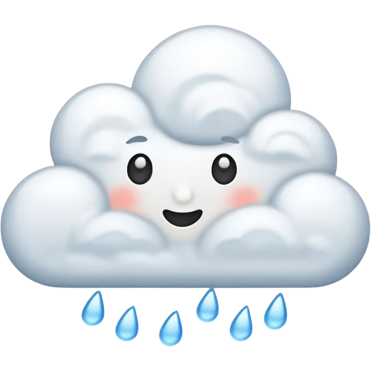 snowing cloud emoji