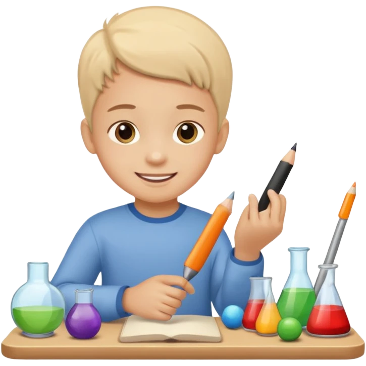 child chooses a hobby emoji
