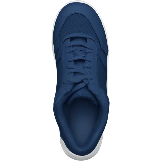 zapatillas deportivas de lado de color azul marino emoji