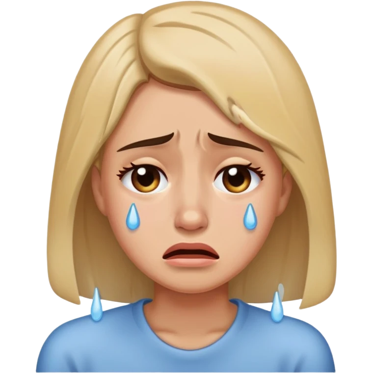 Women crying  emoji