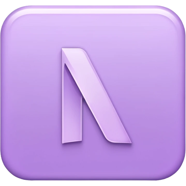 Netflix pretty aesthetic "N" logo in pastel purple emoji