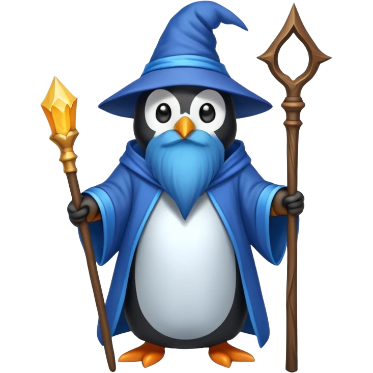 penguin wizard emoji
