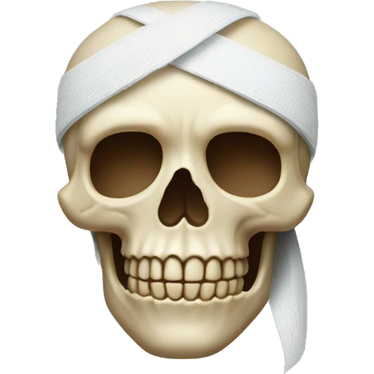 bandaged skull emoji