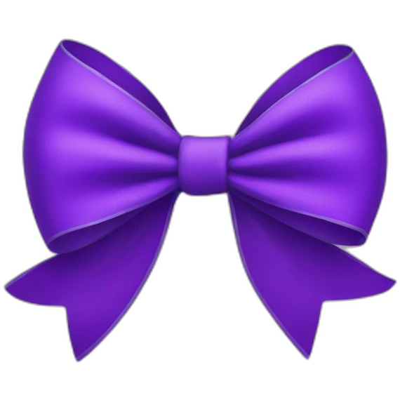 Purple bow emoji