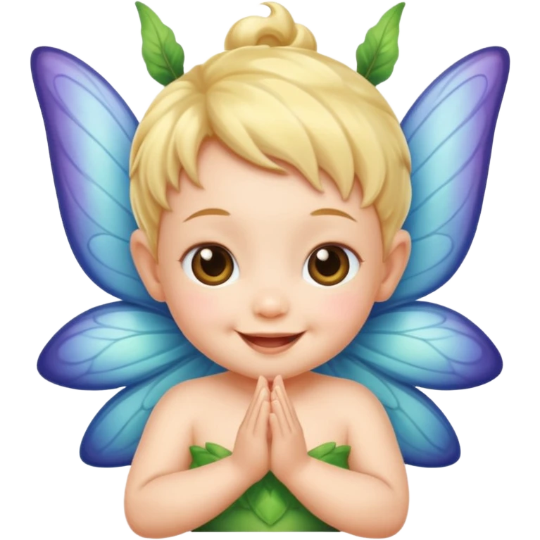 Fairy baby smiling  emoji