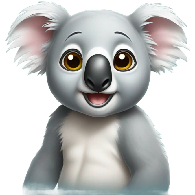 Koala rolling his eyes emoji