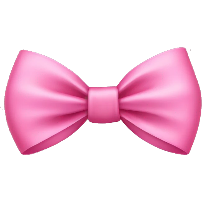 pink bow emoji